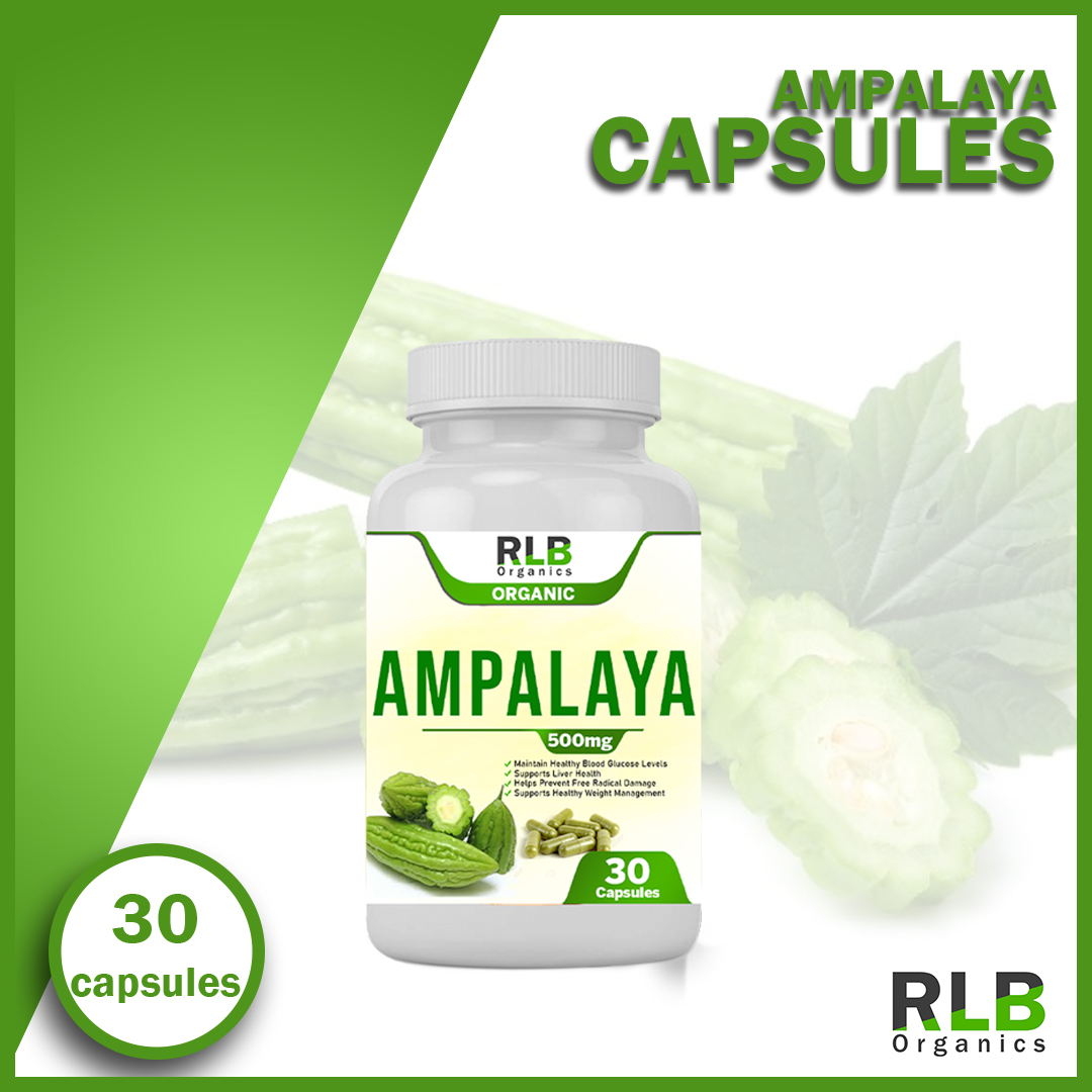 Organic Pure Natural Ampalaya Capsules (30, 60, 100 Capsules) Ampalaya