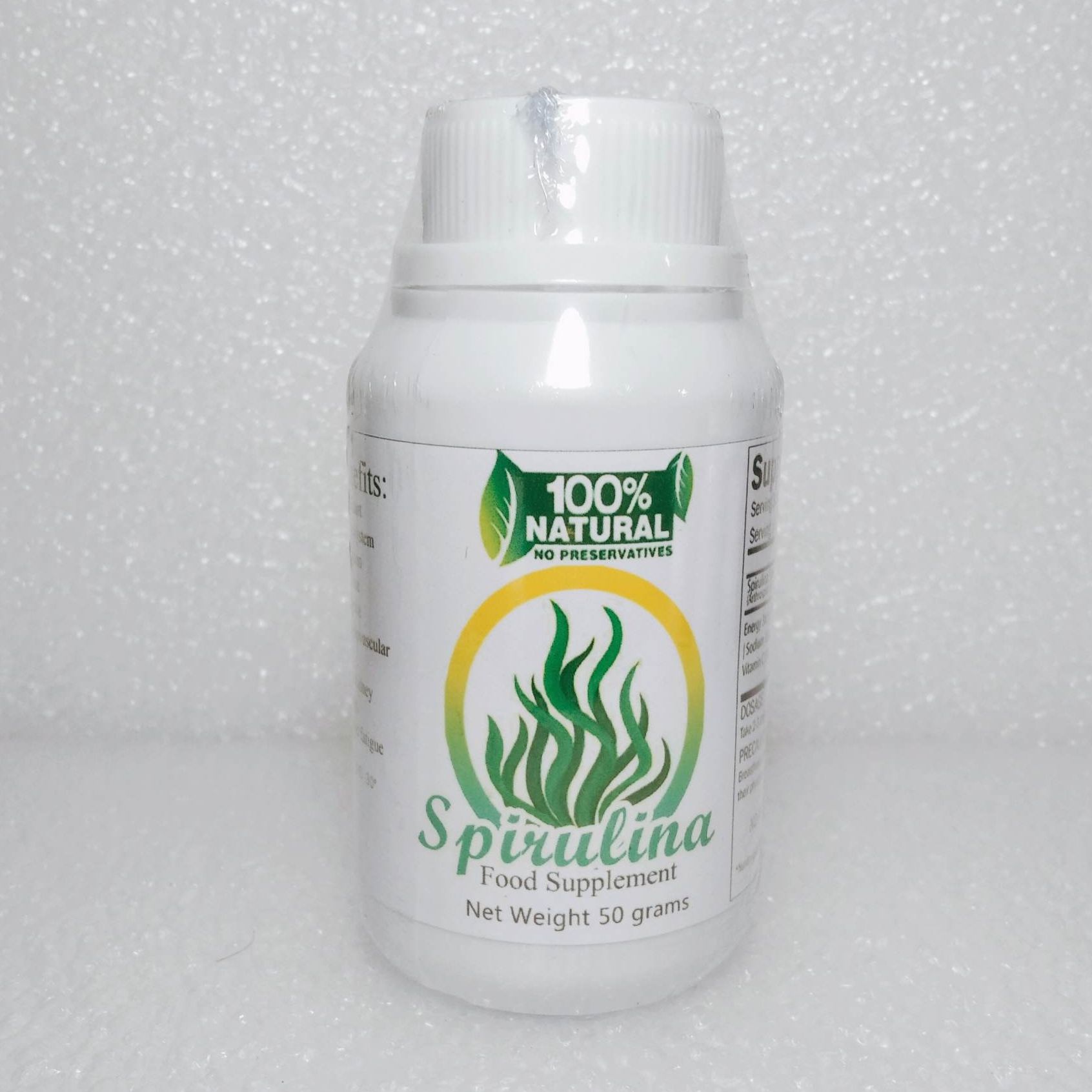 Spirulina Food Supplement 500mg. Capsules AntiOxidant Boost Immune