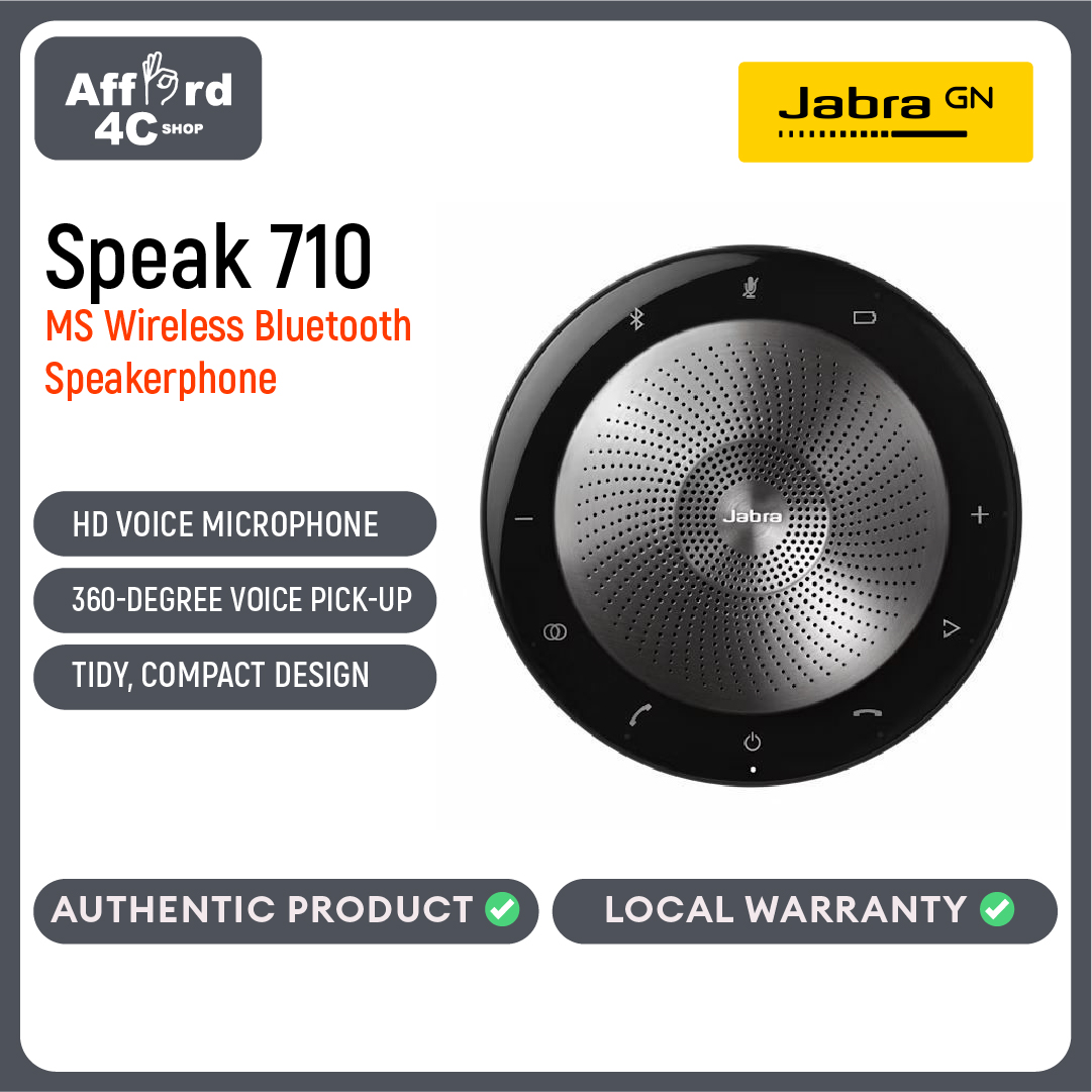 Jabra Speak710 MS ポータブルスピーカー ブラック 【公式通販】
