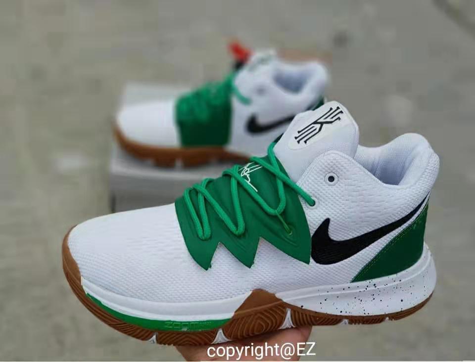 kyrie irving shoes white and green