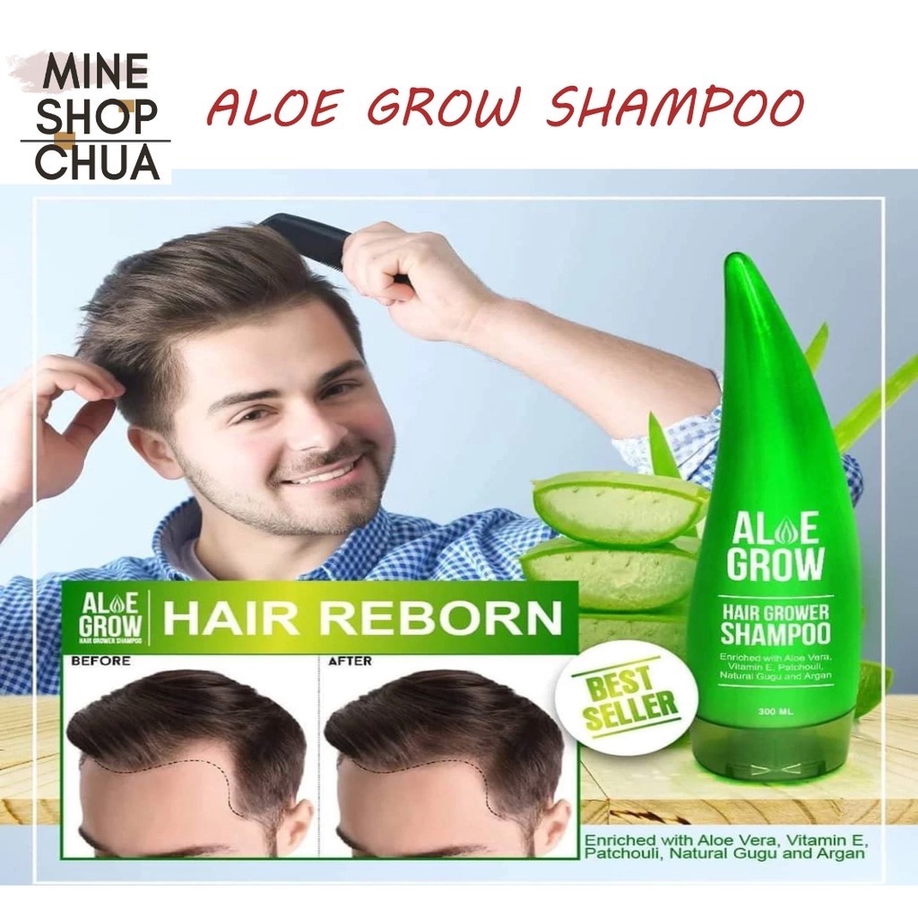 Aloe Grow Shampoo and Conditioner 200ml by Misumi ,beauty hair grow