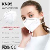 Face Mask KN95 5 Layer Soft Breathable Non-Woven Disposable Fabric 5 Layer Protection Sustainable