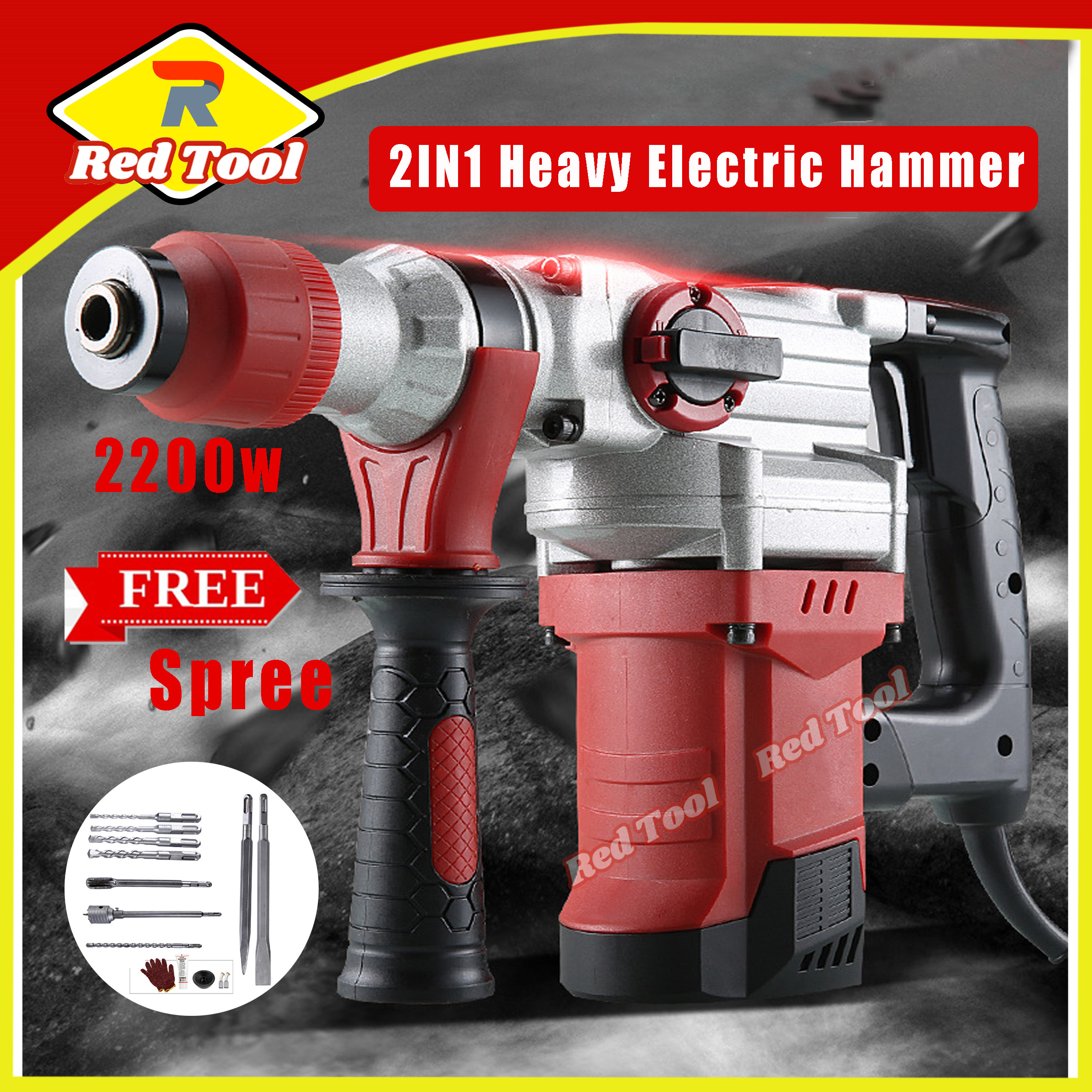 SDS-Plus Rotary Hammer Drill, 7Joules 