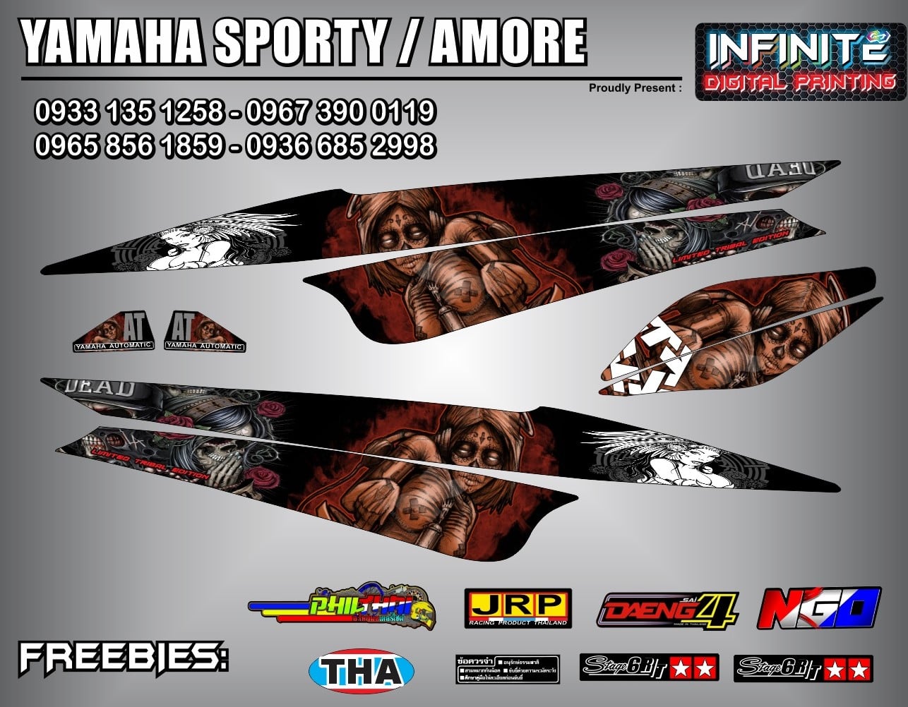 mio sporty decals sticker (tribal limited edition) with freebies ...