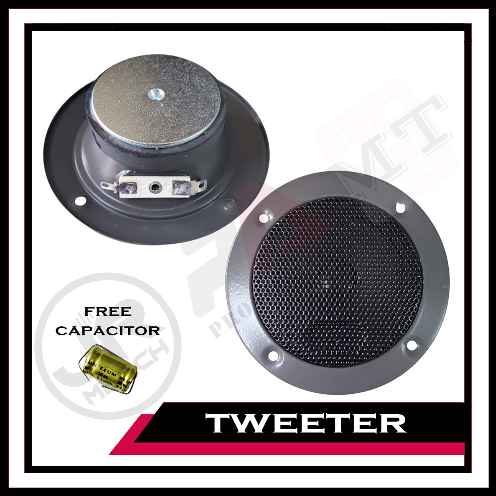 Tweeter Speaker 3 inches 100 watts 8 ohms (ISG-3T) w/ Free Capacitor ...