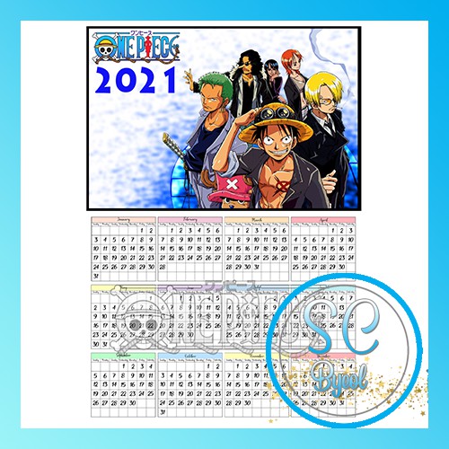 Calendar 21 One Piece Shop Calendar 21 One Piece With Great Discounts And Prices Online Lazada Philippines