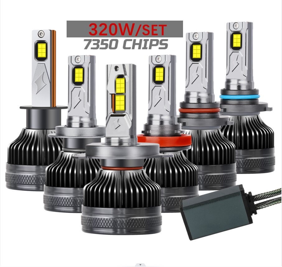 Braveway [new!] Super H11 Led Headlight H1 Led Canbus H4/9003 H7 Hb3 Hb4  9005 9006 Car Bulbs Fog Lights 12v 100w 6000k 20000lm