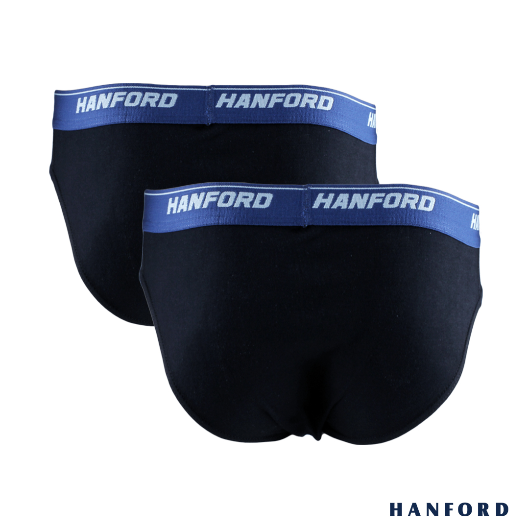 Hanford Men Premium Ribbed Cotton w/ Contrast Stitch Briefs