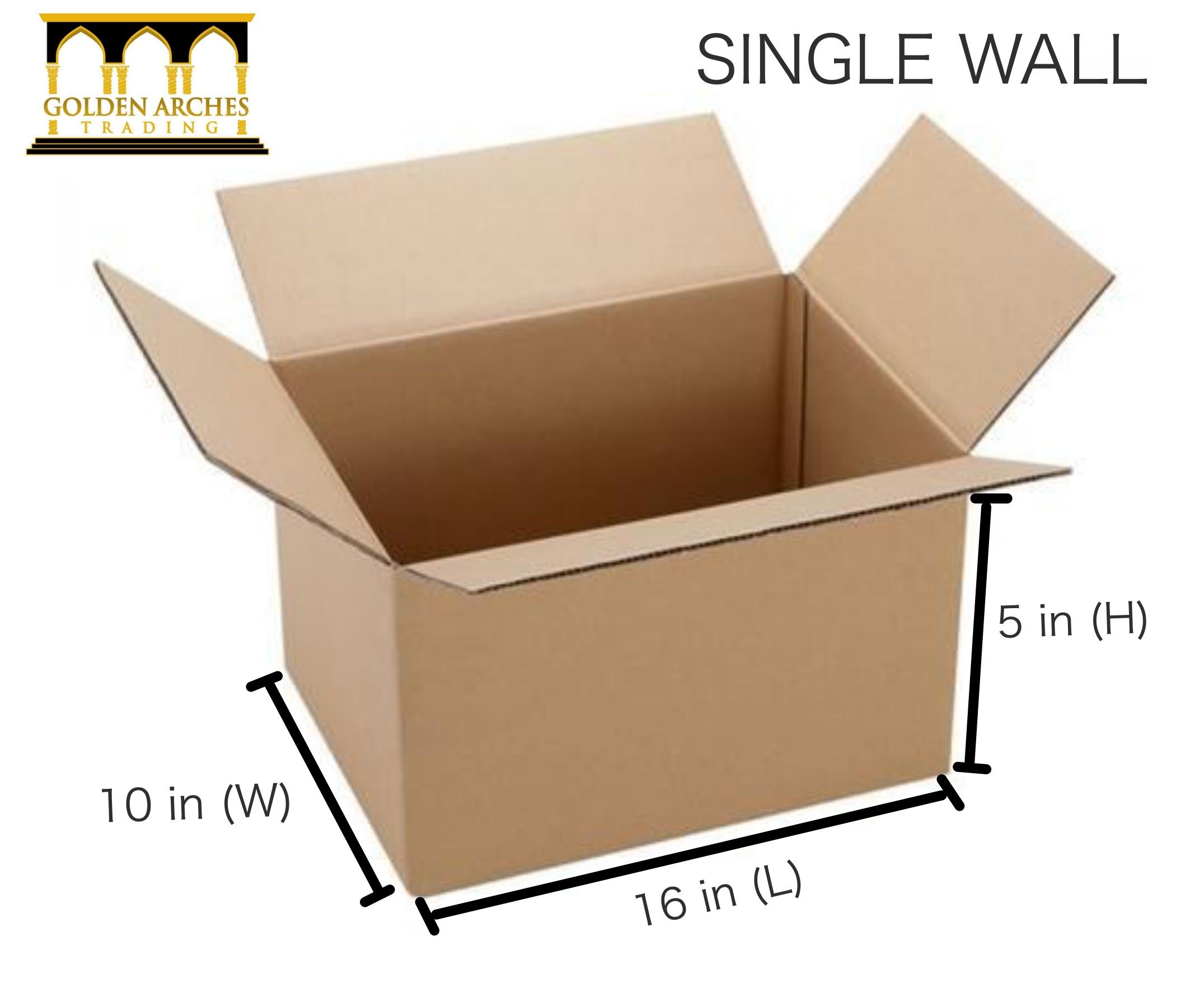 Golden Arches 25 PCS Corrugated Box Single Wall (16 inches x 10 inches ...