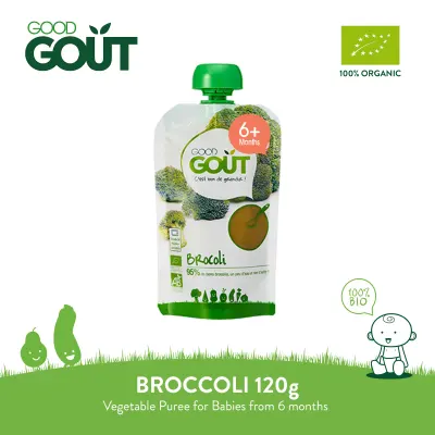 GOOD GOUT Broccoli 120g (6 mos) Organic Vegetable Puree for Babies 4 months+