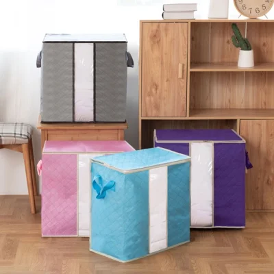 Foldable Bag Case Blanket Closet Sweater Organizer Box storage basket