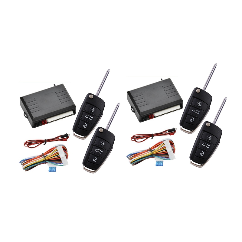2X Car Alarm System Car Keyless Entry Central Door Lock Kit Car Keyless