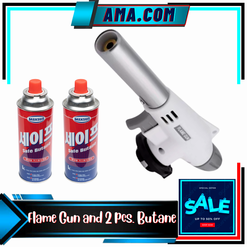 AMA 2pcs. Torch 4pc.Butane / flame gun torch butane/ Butane Gas