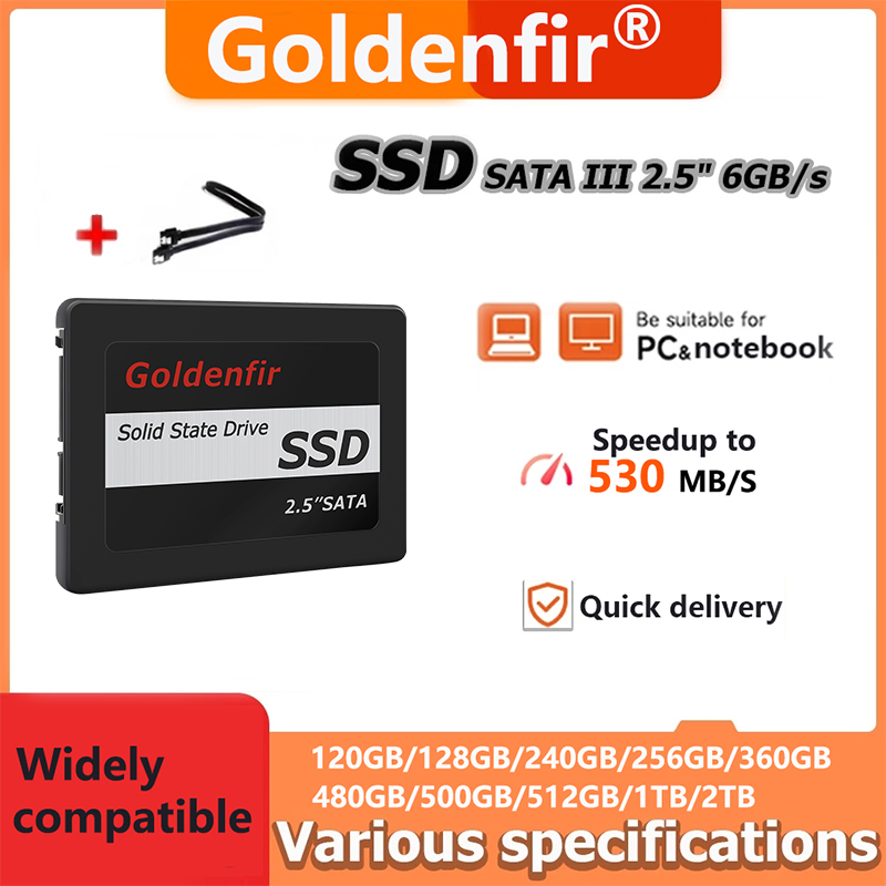 Goldenfir 2.5 inch SSD internal solid state drives disk disc SSD 120GB 128GB 240GB 256GB 480GB 500GB 512GB 360GB 720GB for desktop laptop
