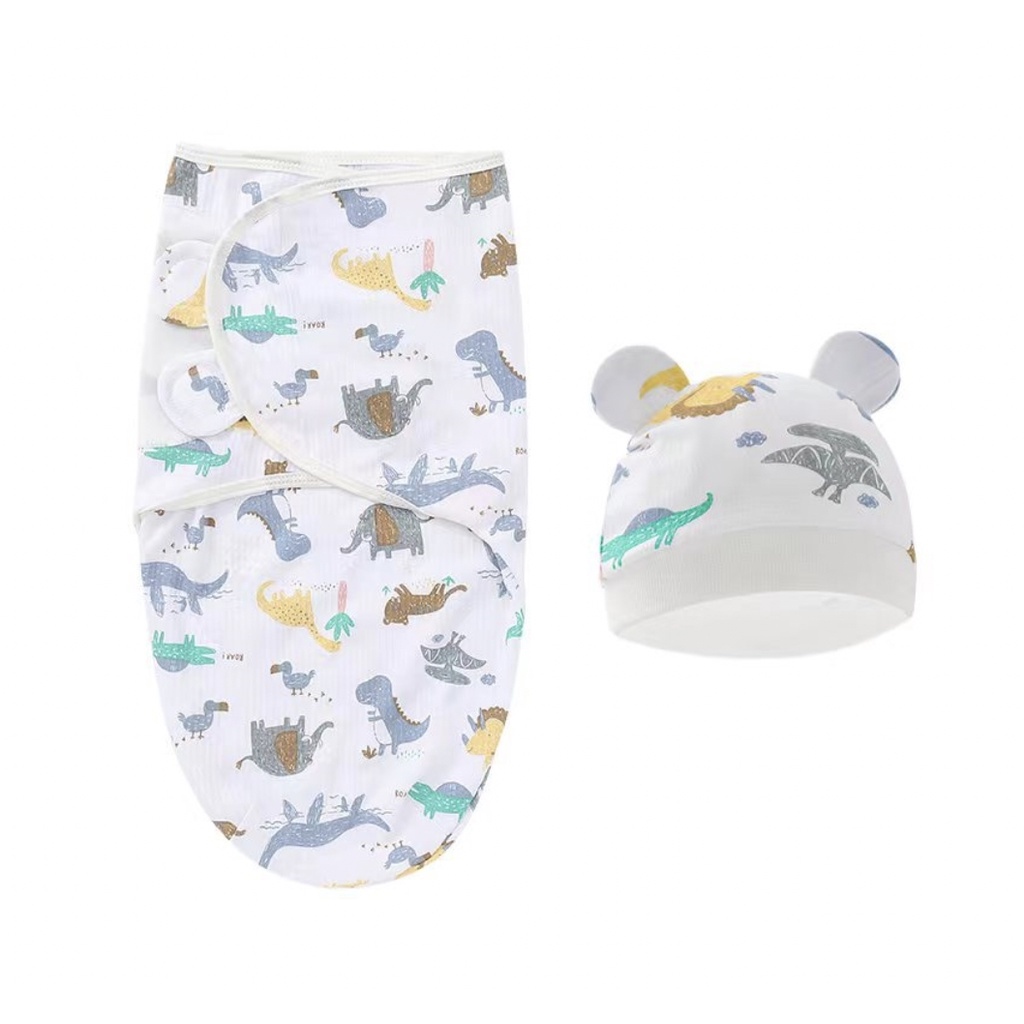 DAPANDA Newborn Swaddle 2 IN 1 Sets With Adjustable Magic