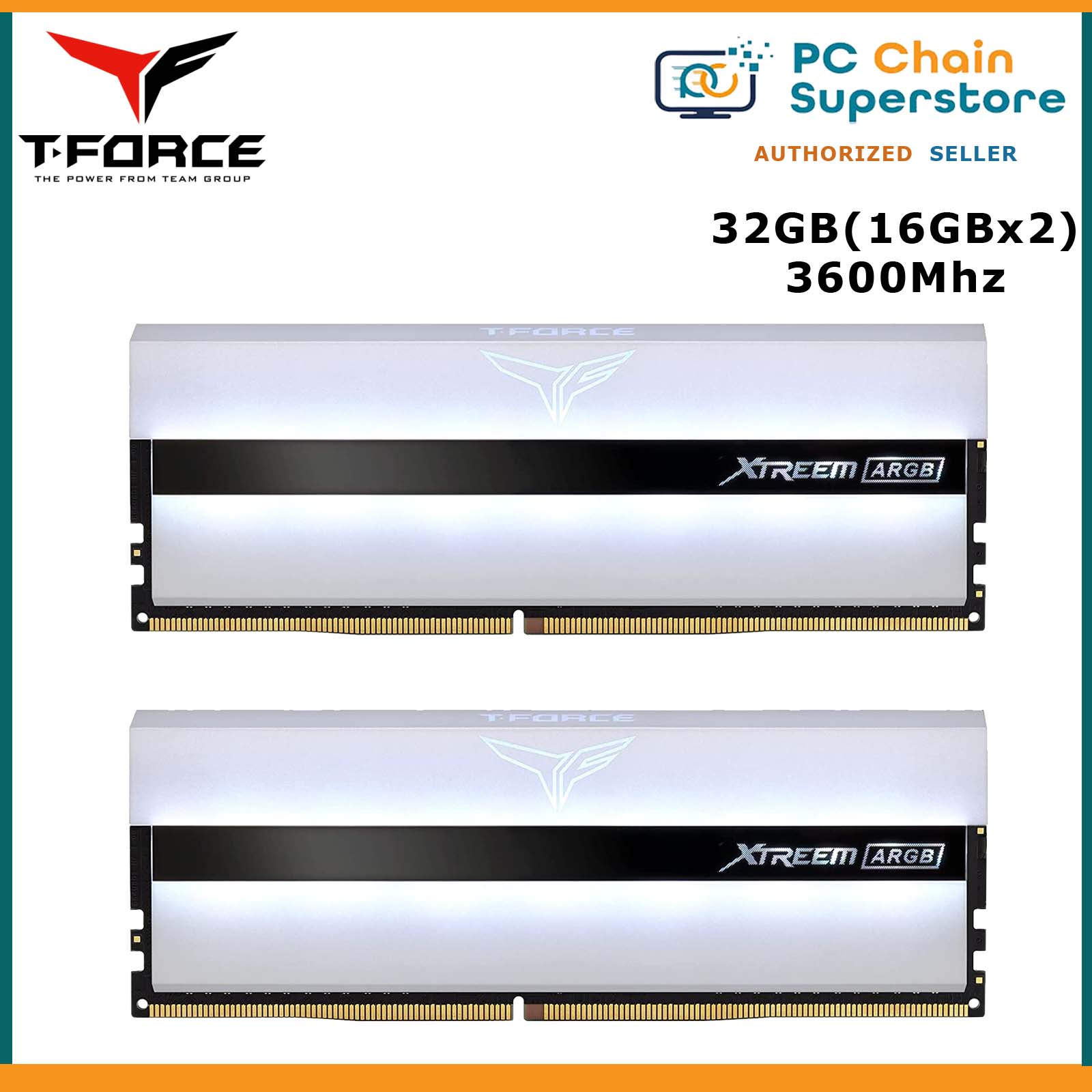 Team Group T-Force XTREEM ARGB White 32GB (16GBx2) 3600Mhz CL 18
