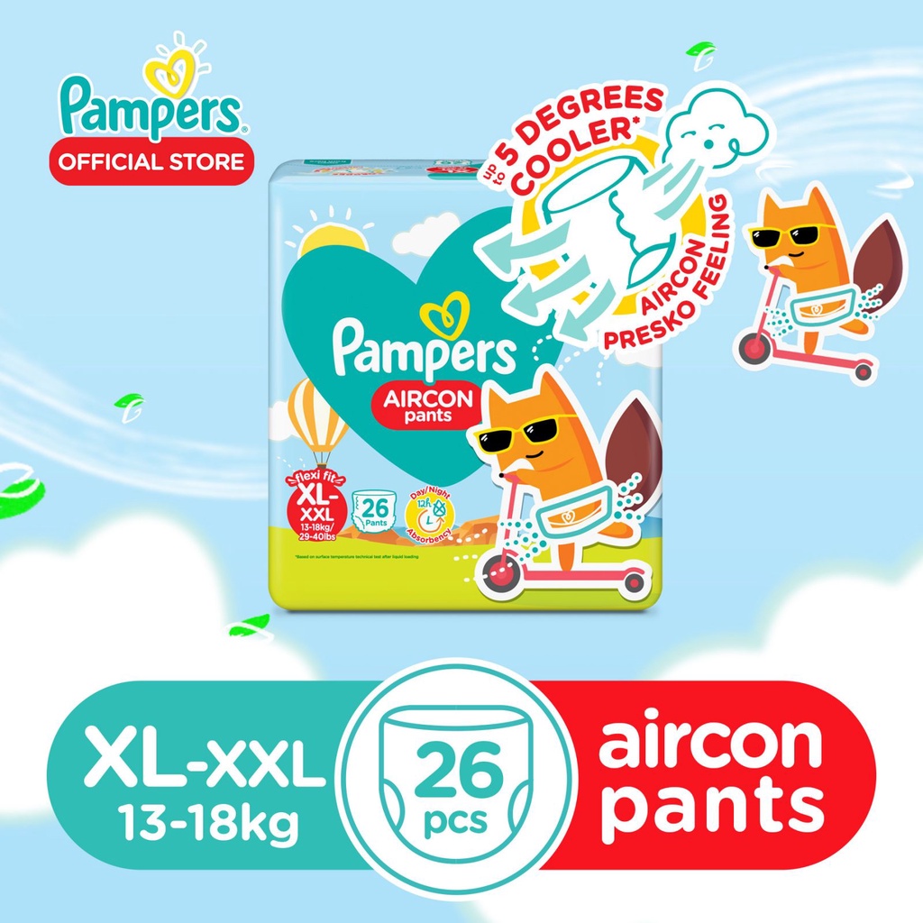 Pampers Aircon Diaper Pants XL 26s Lazada PH