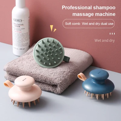 【Ready stock】Scalp Massage Comb Multifunctional Shampoo Brush Silicone Head Massage Comb Professional Shampoo Massager Shower Bath Brush