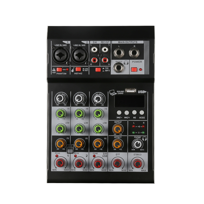 F4A sound mixer system KTV high quality Bluetooth dsp USB 4 mini audio