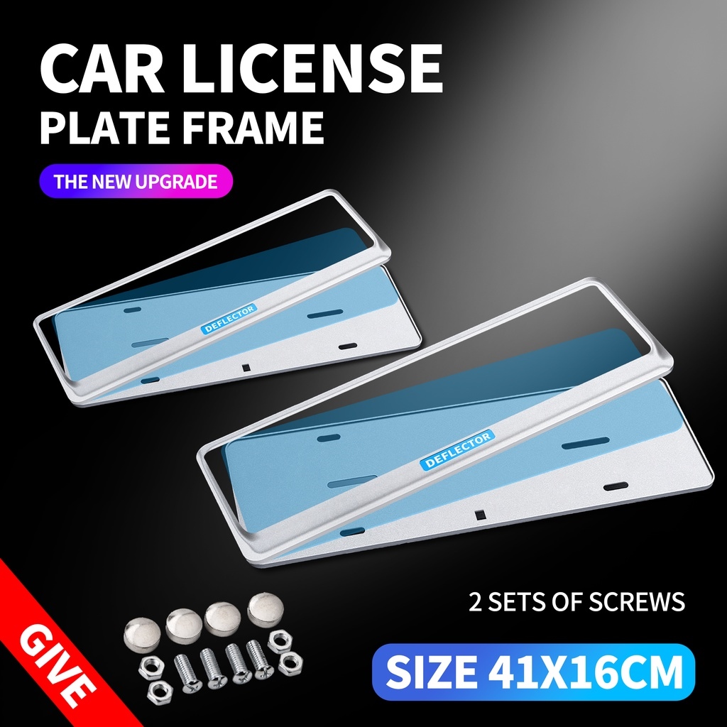 AUTOMOTIVE-LE-AVE Plate Number Cover for Car stainless steel Frame ...