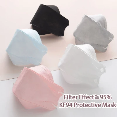 50Pcs Korea KF94 Reusable Mask 4 Ply Protection Face Mask 95% filtering effect (KN95 level protection)
