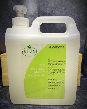 Alcologne 1L - 70% Isopropyl Alcohol with Scent and Moist