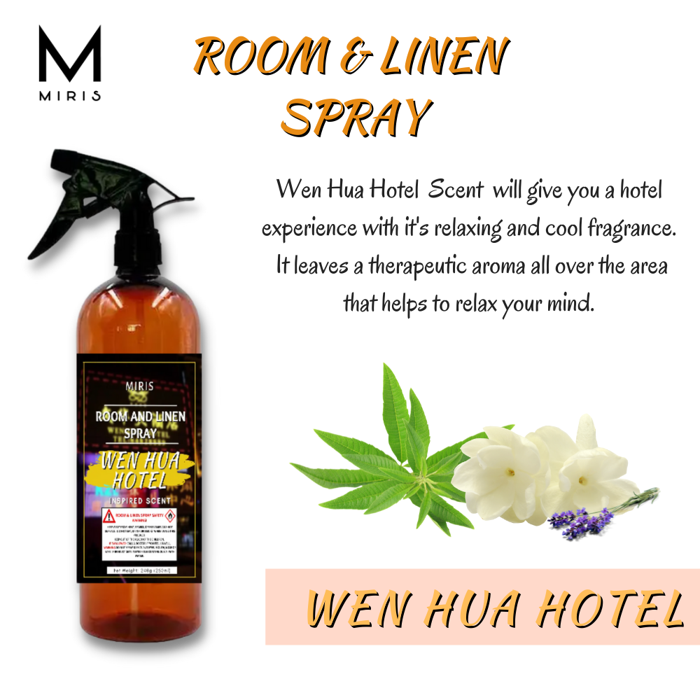 MIRIS Air Freshener For Room/Linen, WEN HUA HOTEL FLAVOR, Room & Linen