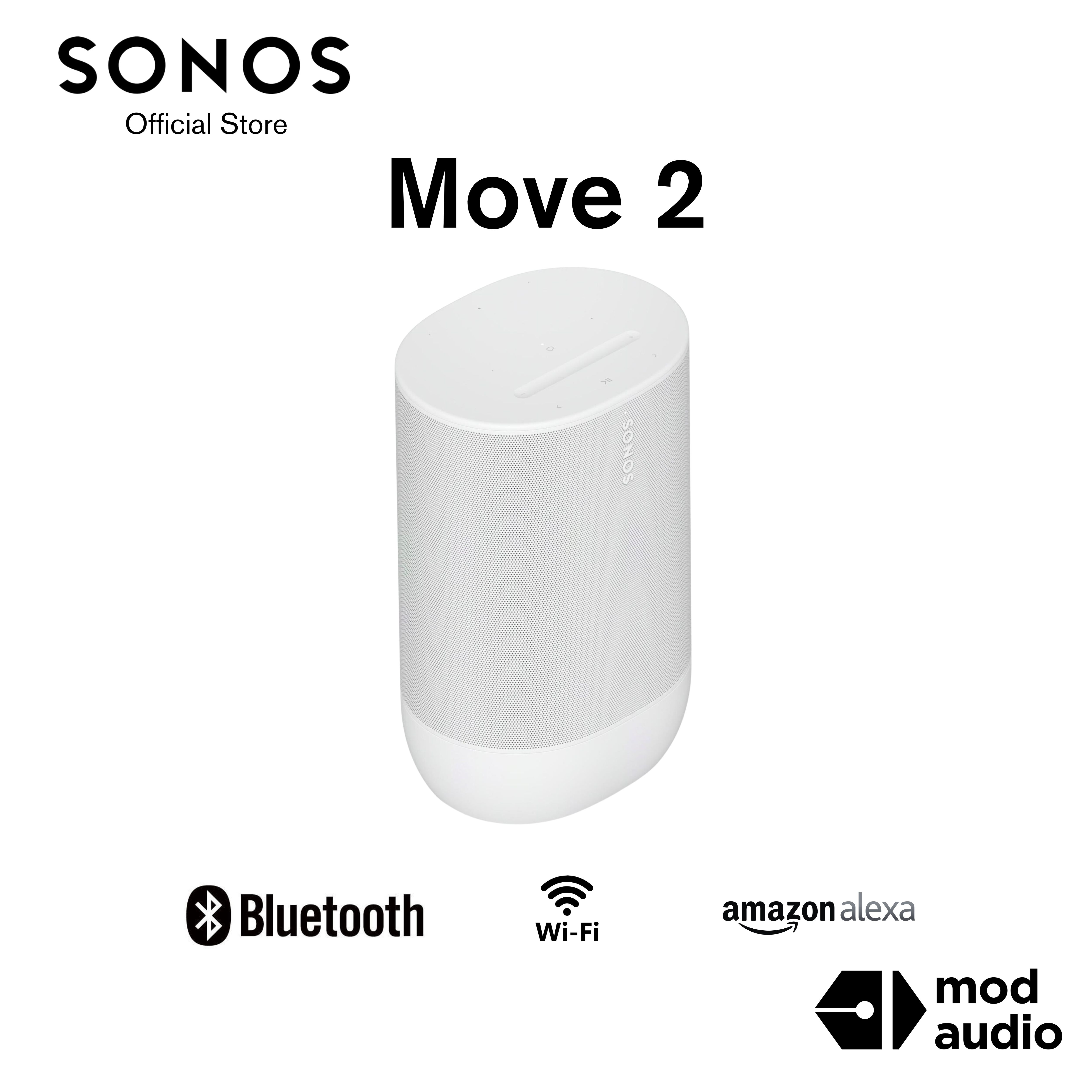 NEW] Sonos Move 2 Smart Portable Speaker with Wifi & Bluetooth and Stereo  Sound