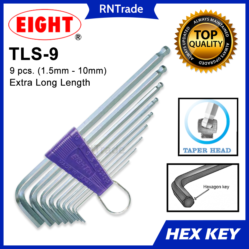 8/10 In1 Hex Key Allen Wrench Set 1.5mm~6/10mm Metric Hand Tool Kit Key Chain Bs