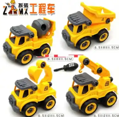 JLT 4in1 Engineering Screwing Toy Cars
