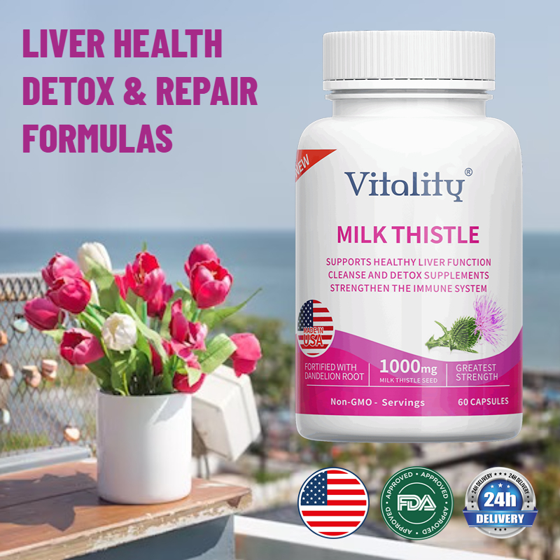 Milk Thistle \ Liver Cleanse Detox & Repair Formula \ Liver & Kidney