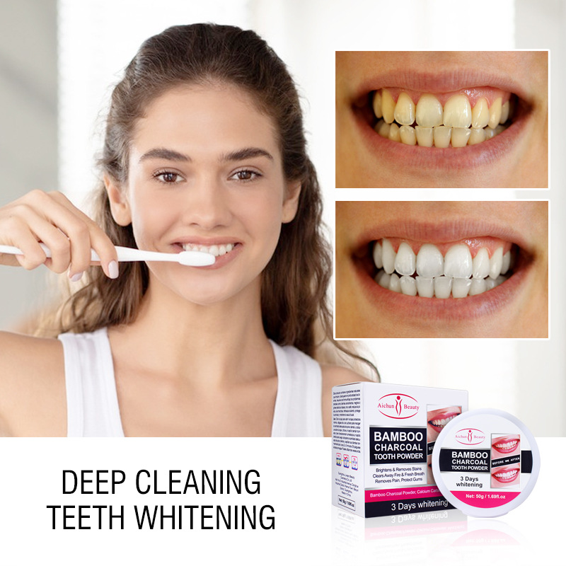 Charcoal Tooth Powder Teeth Removing Yellow Tooth Stain Removal Washing