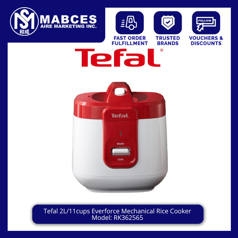 Tefal 2L/11cups Everforce Mechanical Rice Cooker RK362565 Lazada PH