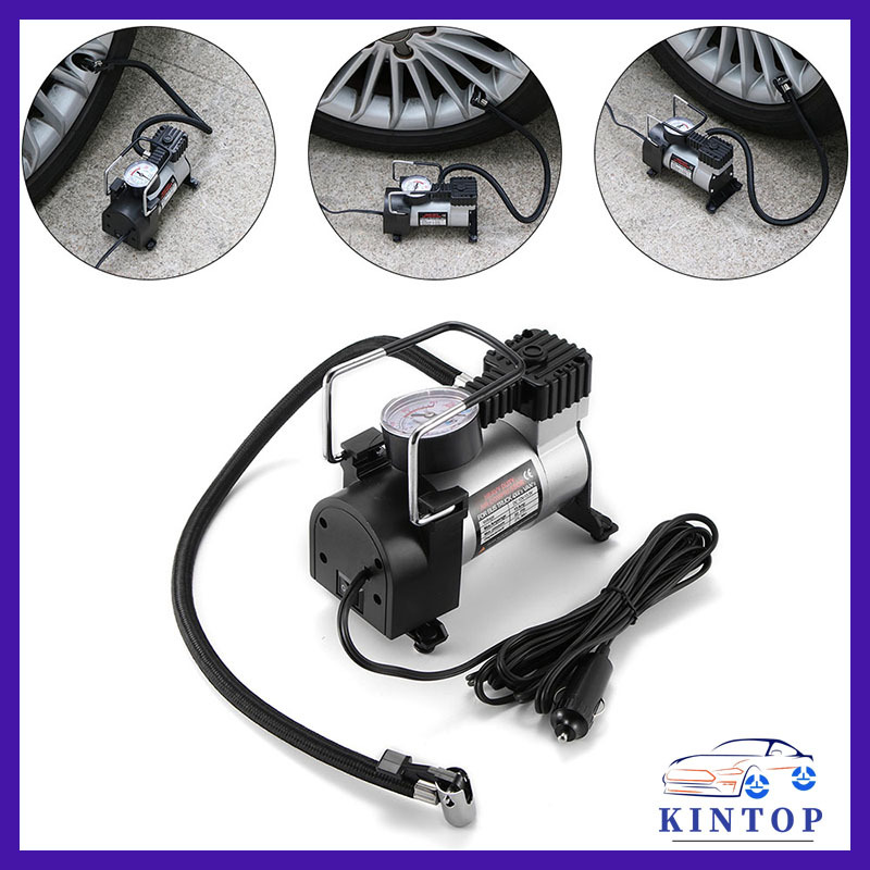 Universal Portable 12V High-Power Car Double-Cylinder Inflator Pump Air ...