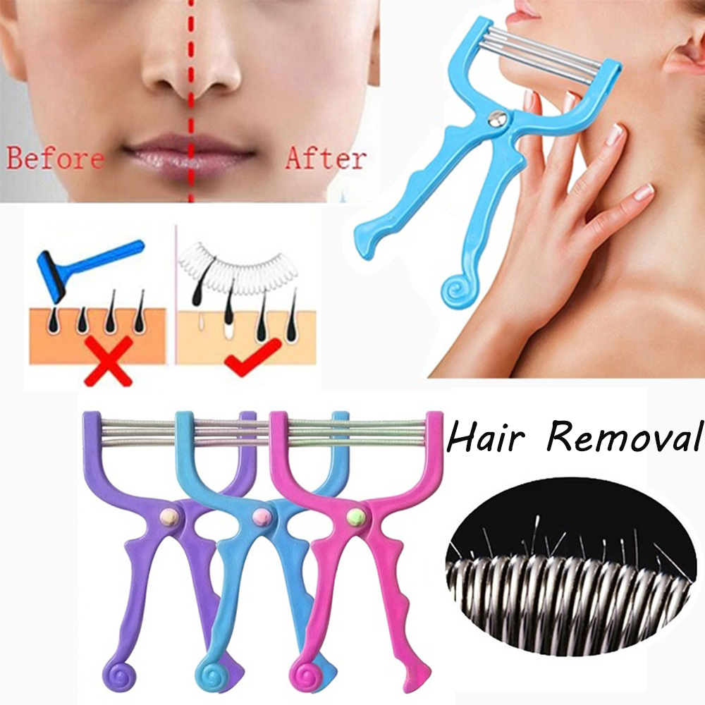 Women Hair Removal Epilator Mini Facial Remover Spring Threading Face  Defeatherer For Cheeks Eyebrow DIY Makeup Beauty Tool Choose A08 From  Chunchun2020, | Handheld Facial Hair Removal Threader Beauty Epilator Tool  Removal