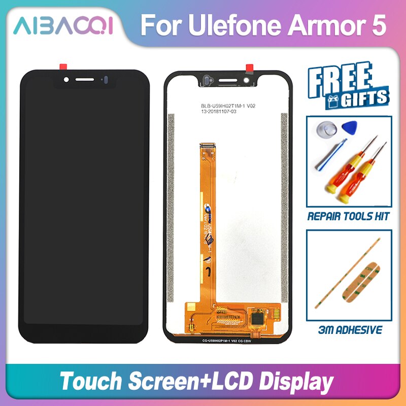 Aibaoqi Brand New Touch Screen+LCD Display+Frame Assembly Replacement For Ulefone Armor 3 3T 5 X5 7 7E 8 8 Pro Phone