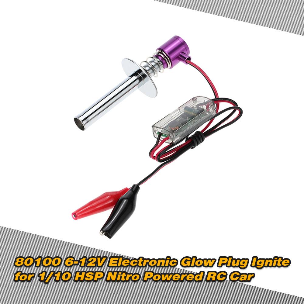 80100 612V Electronic Glow Plug Igniter with Alligator Clip for 1/10