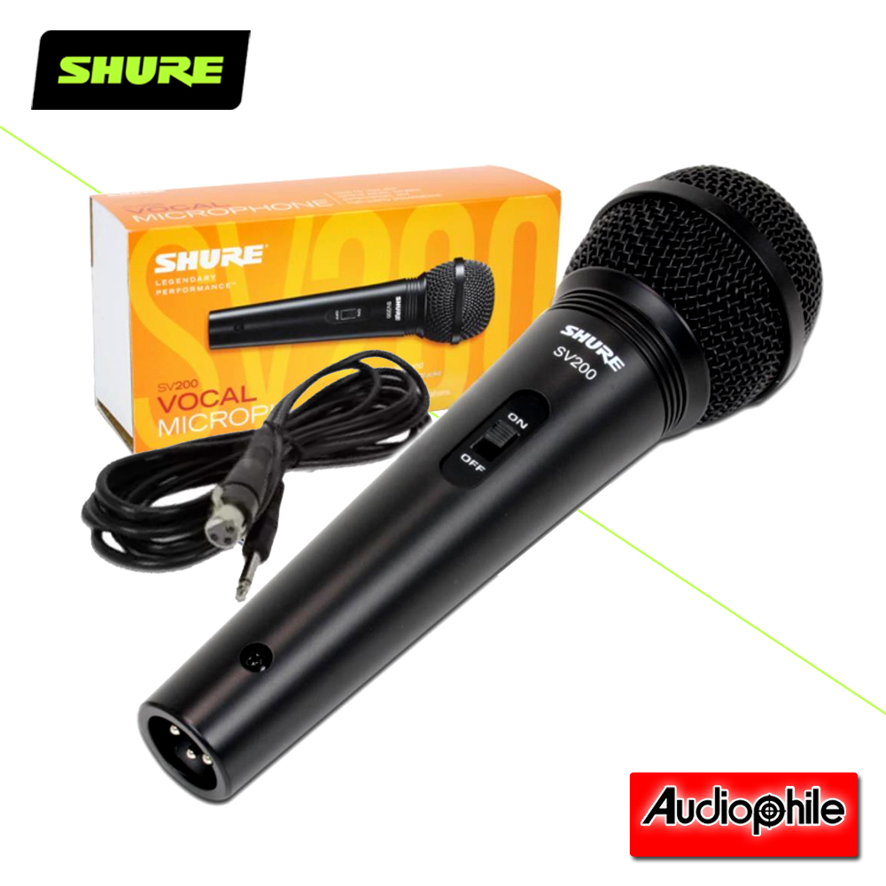 SHURE SV200 MULTIPURPOSE VOCAL MICROPHONE (For Vocals, Karaoke, and