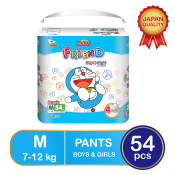 GOO.N Friend Fluffy Soft Medium-54pcs x 1 Pack -Pants Diaper