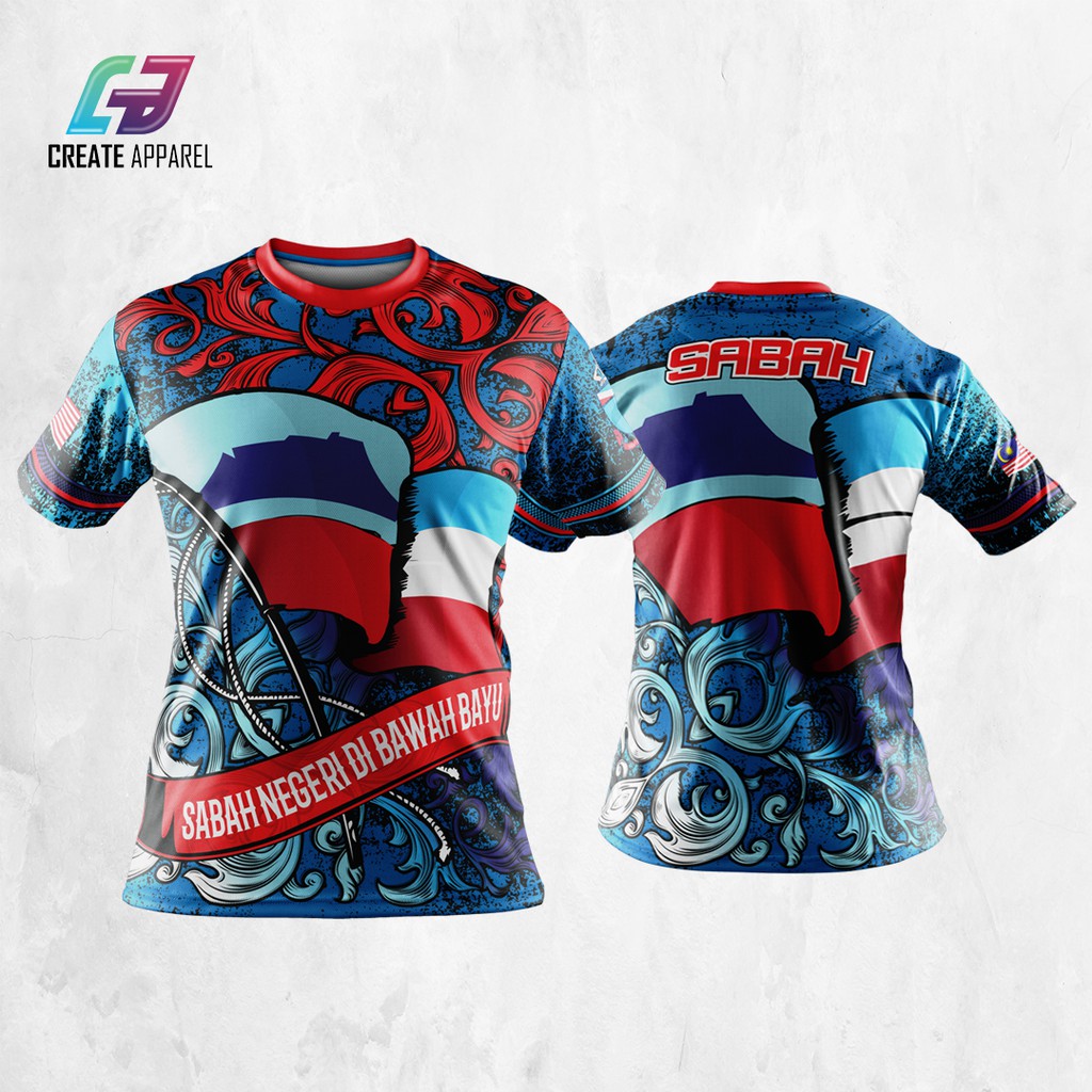 CREATE APPAREL / JERSI SABAH / BAJU SABAH / BAJU SUKAN / BAJU OUTDOOR ...