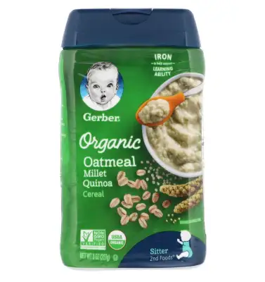 Organic Oatmeal Cereal, Millet Quinoa, 8 oz (227 g) from US