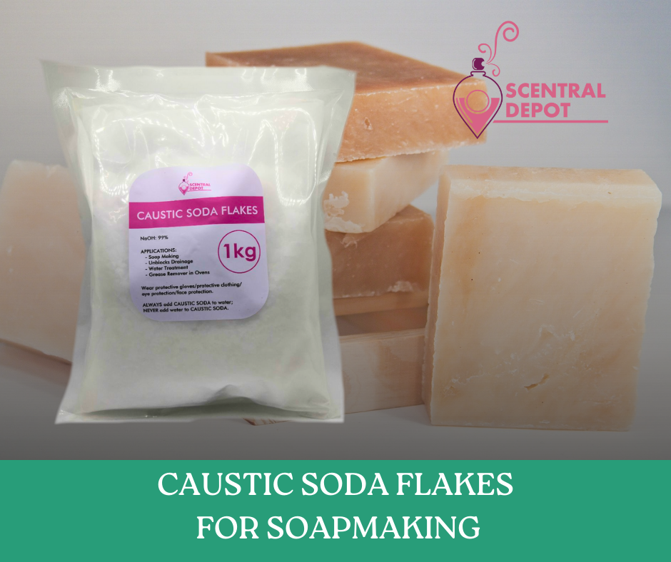 Caustic Soda Flakes (Sodium Hydroxide) (Lye for soap making) - 1kg