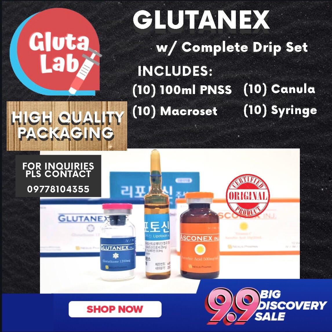 GLUTA LAB Glutanex Premium Gluta Drip Complete Set review and price