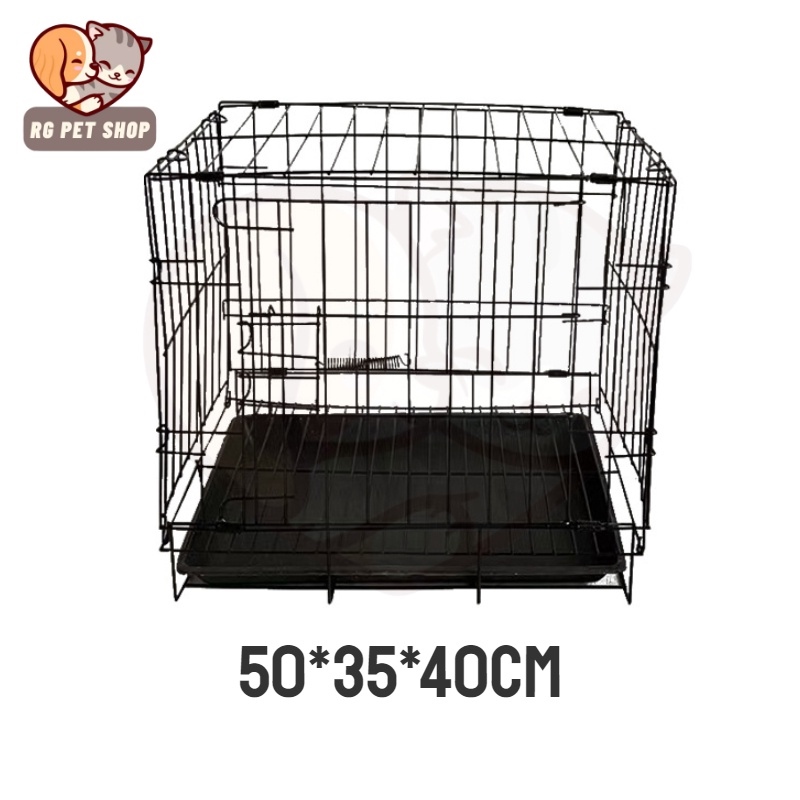 Heavy Duty Pet Cage Collapsible Folding Free Poop Tray for Dog cage Cat