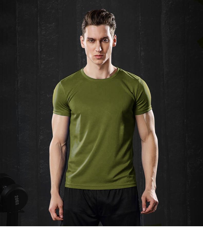 Shop Dri Fit Army Green T Shirt Plain 