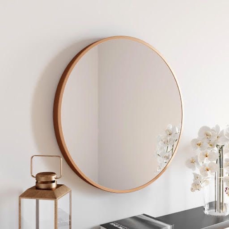 Rose Gold Round Mirror Wall Mirror Bathroom Mirror 17.5”/45cm | Lazada PH