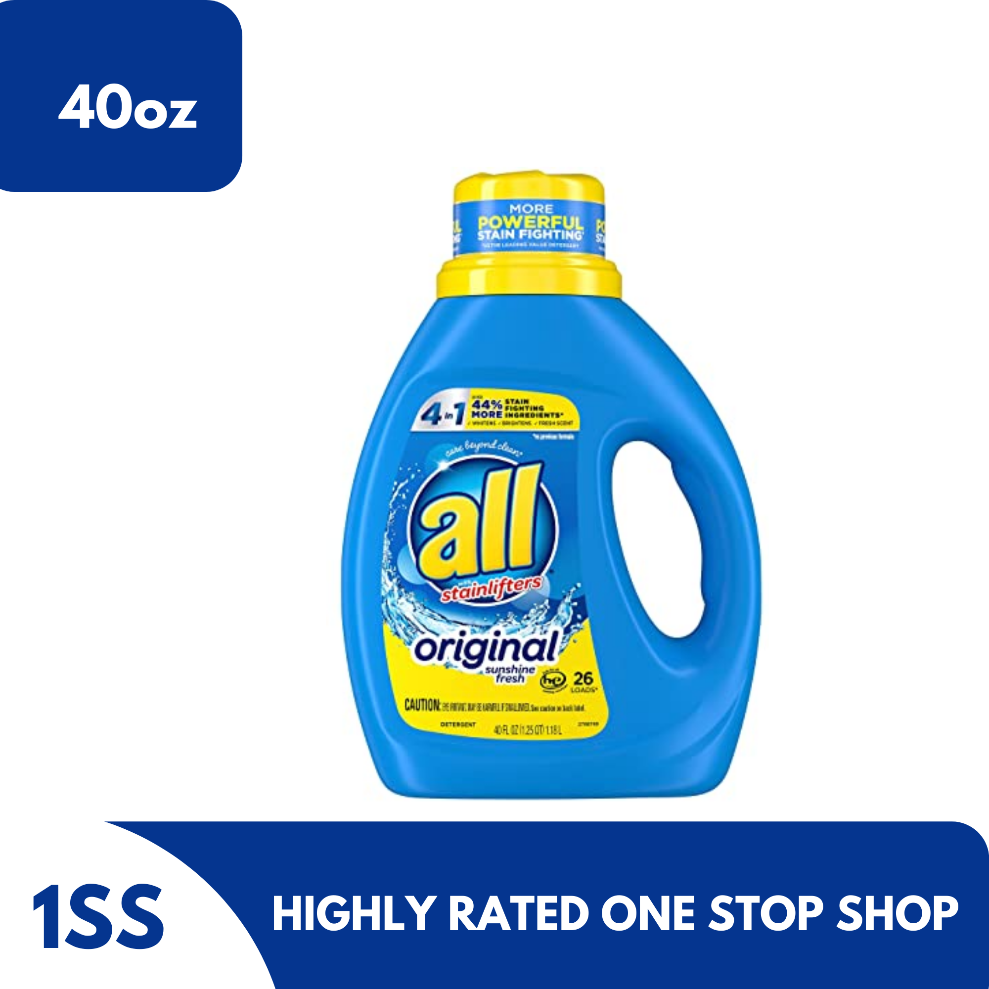 All Stain Lifters Original Sunshine Fresh Liquid Detergent, 40oz