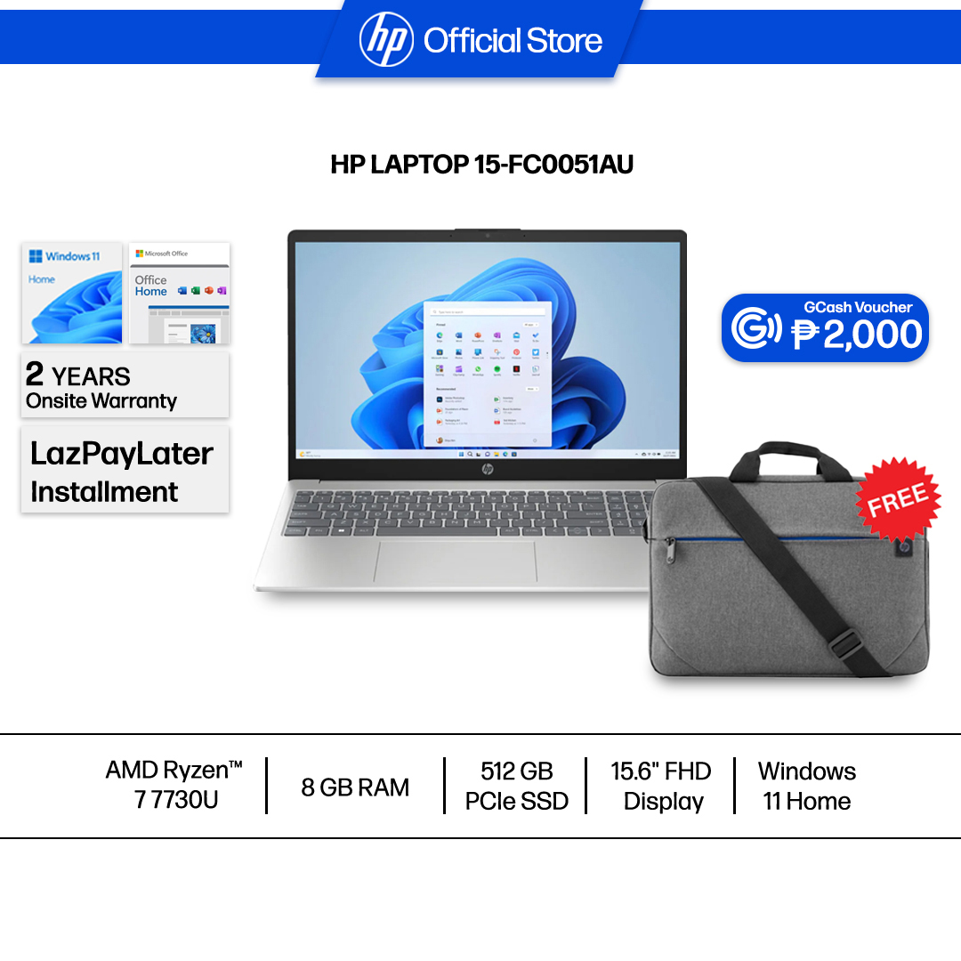 HP Laptop 15 inch Ryzen 7th Generation| 16GB RAM 512GB