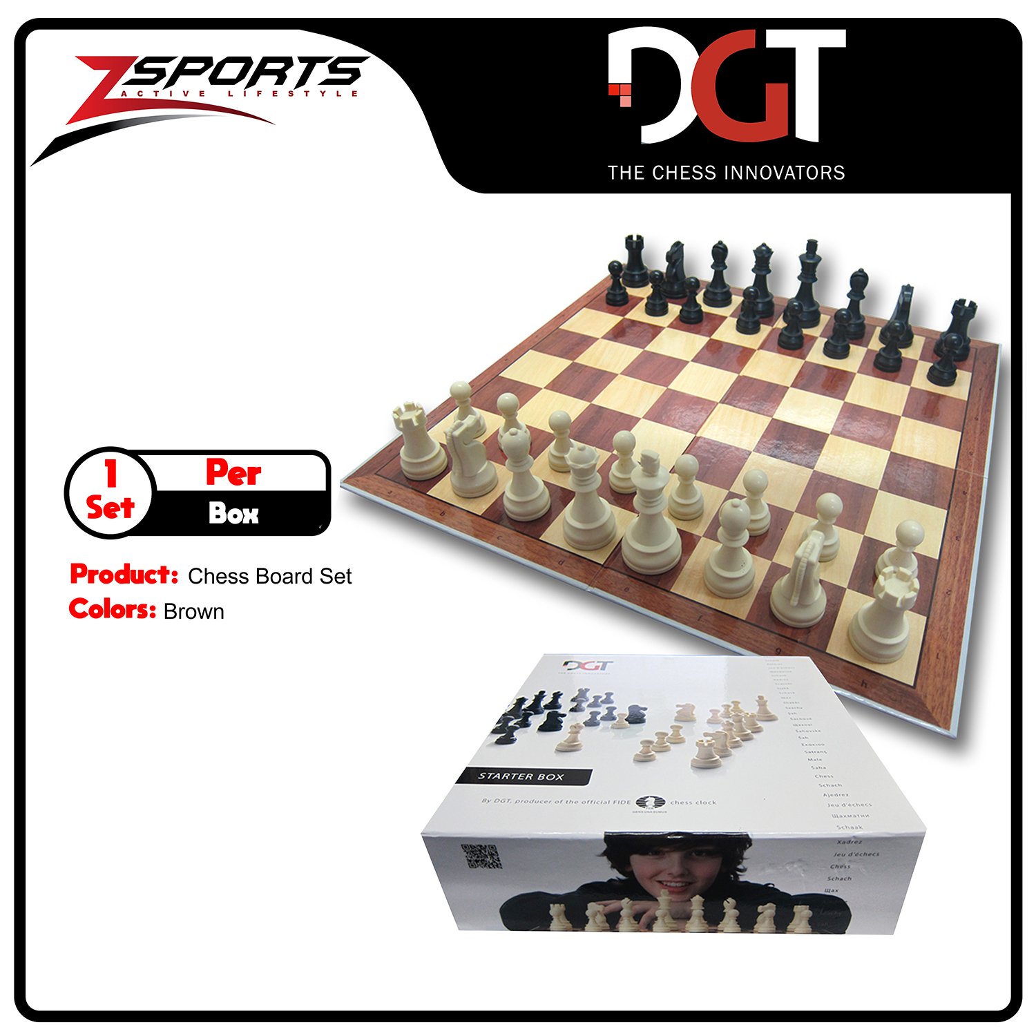 Dgt Chess Starter Box Grey (Pieces & Board) X 1 Set | Lazada Ph