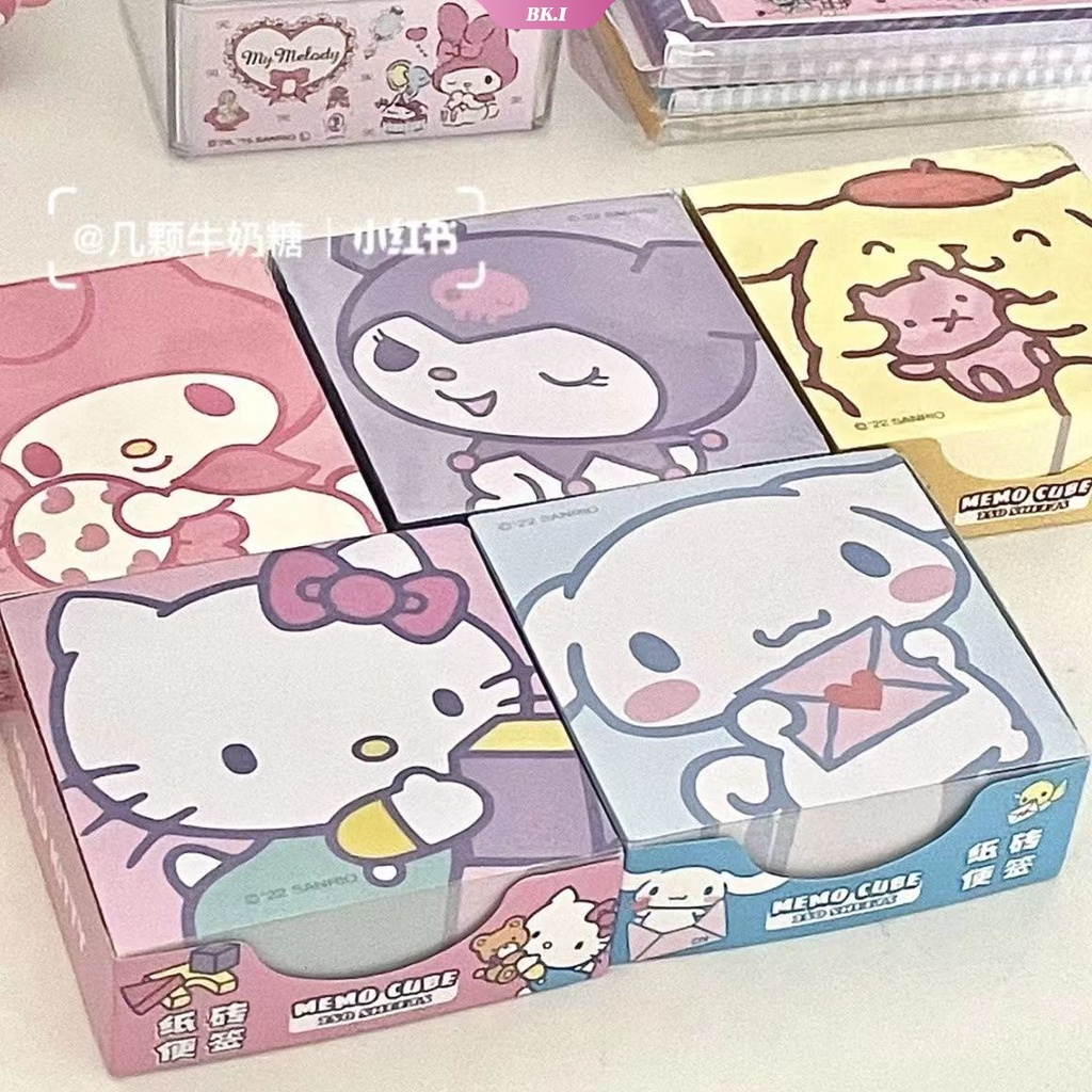 New Sanrio Mini Portable Sticker Book Melody Cinnamoroll Hello Kitty  Handbook Material Kawaii Girl Children's Gift Free Shipping